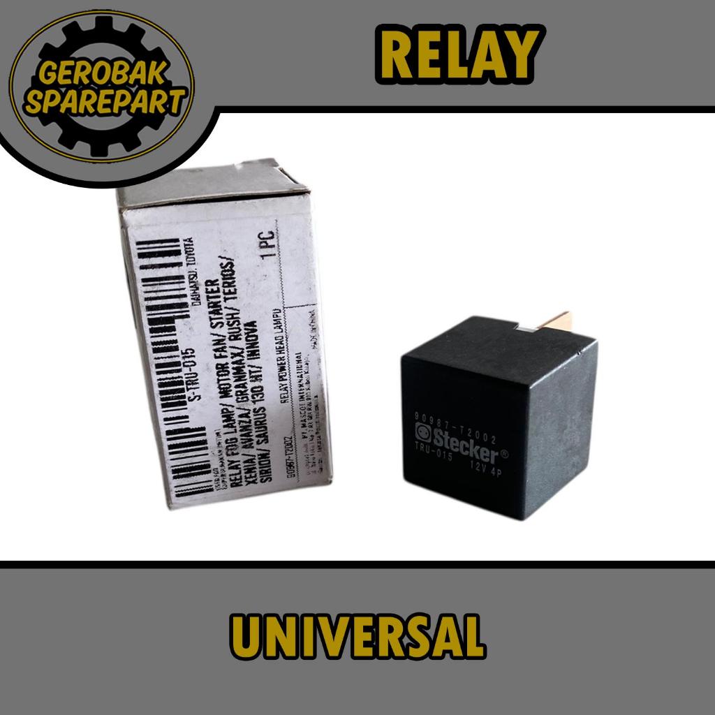 Relay Kaki 4 Universal - Foglamp / Motor Fan / Starter Stecker