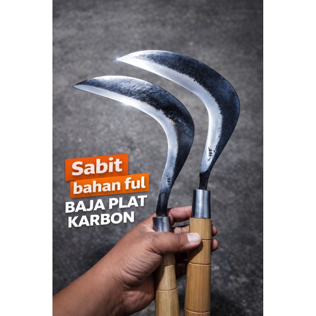 sabit rumput ukuran kecil/sedang bahan baja plat karbon