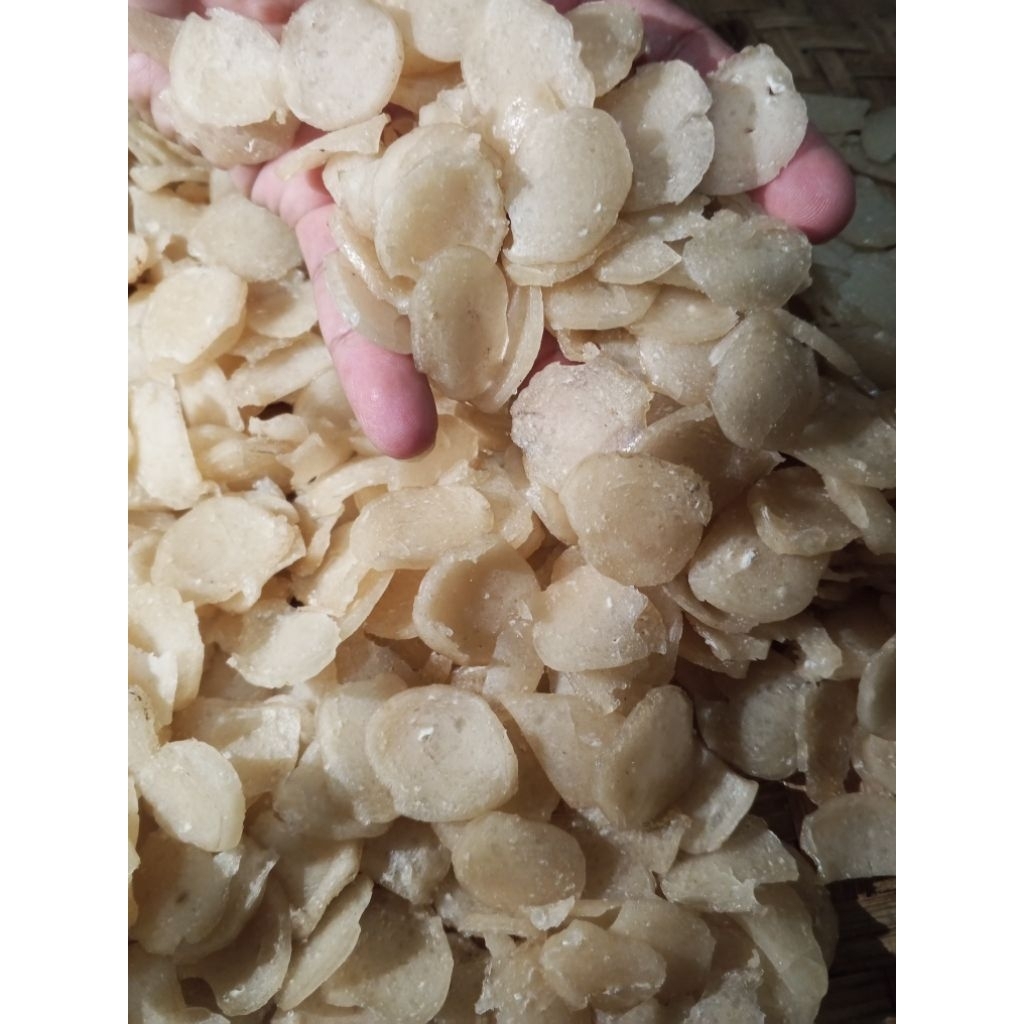Krupuk Puli mentah rasa bawang