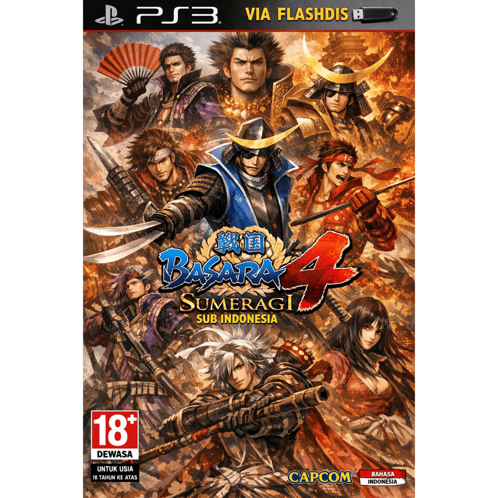 SENGOKU BASARA 4 SUMERAGI PS3 SUB INDONESIA VIA FLASHDISK