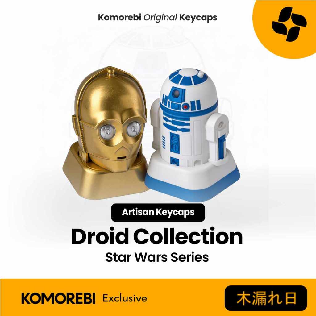Artisan Keycap Star Wars Droid Collection C-3PO R2D2 Custom Mechanical Keyboard Komorebi Original