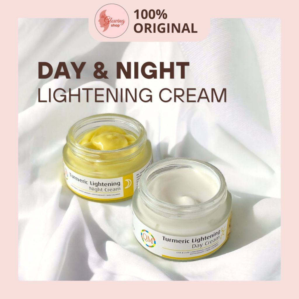 Turmeric (kunyit) Lightening Day & Night Cream 20gr - QM Krim Wajah Mencerahkan
