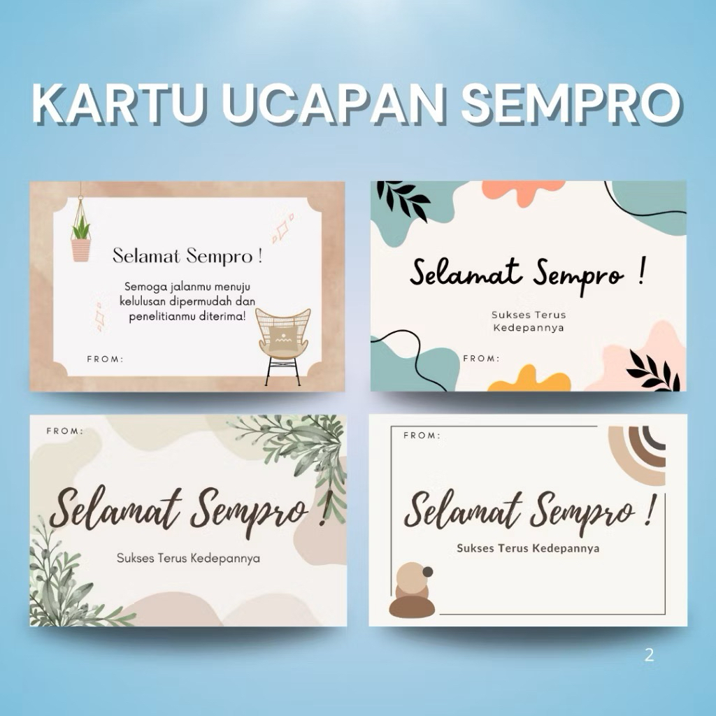 GREETING CARD SEMPRO / KARTU UCAPAN SEMPRO / KARTU UCAPAN SELAMAT SEMPRO / KARTU UCAPAN / GIFT CARD