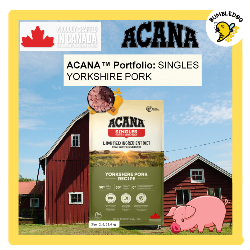 ACANA DOG YORKSHIRE PORK SINGLE PROTEIN 2kg