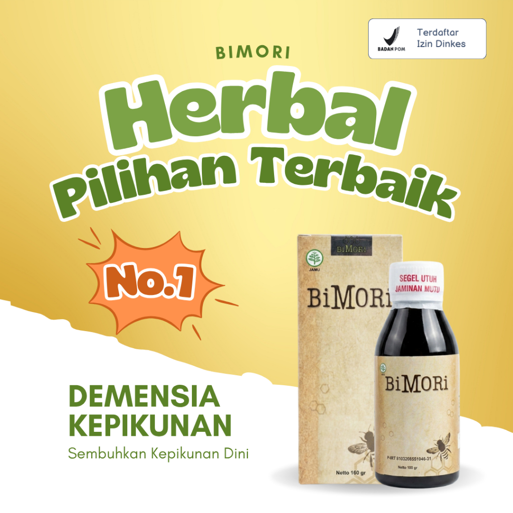 Bimori Obat Pikun Demensia / Suplemen Daya Ingat Dewasa / Vitamin Daya Ingat Dewasa Dan Amnesia / Ob