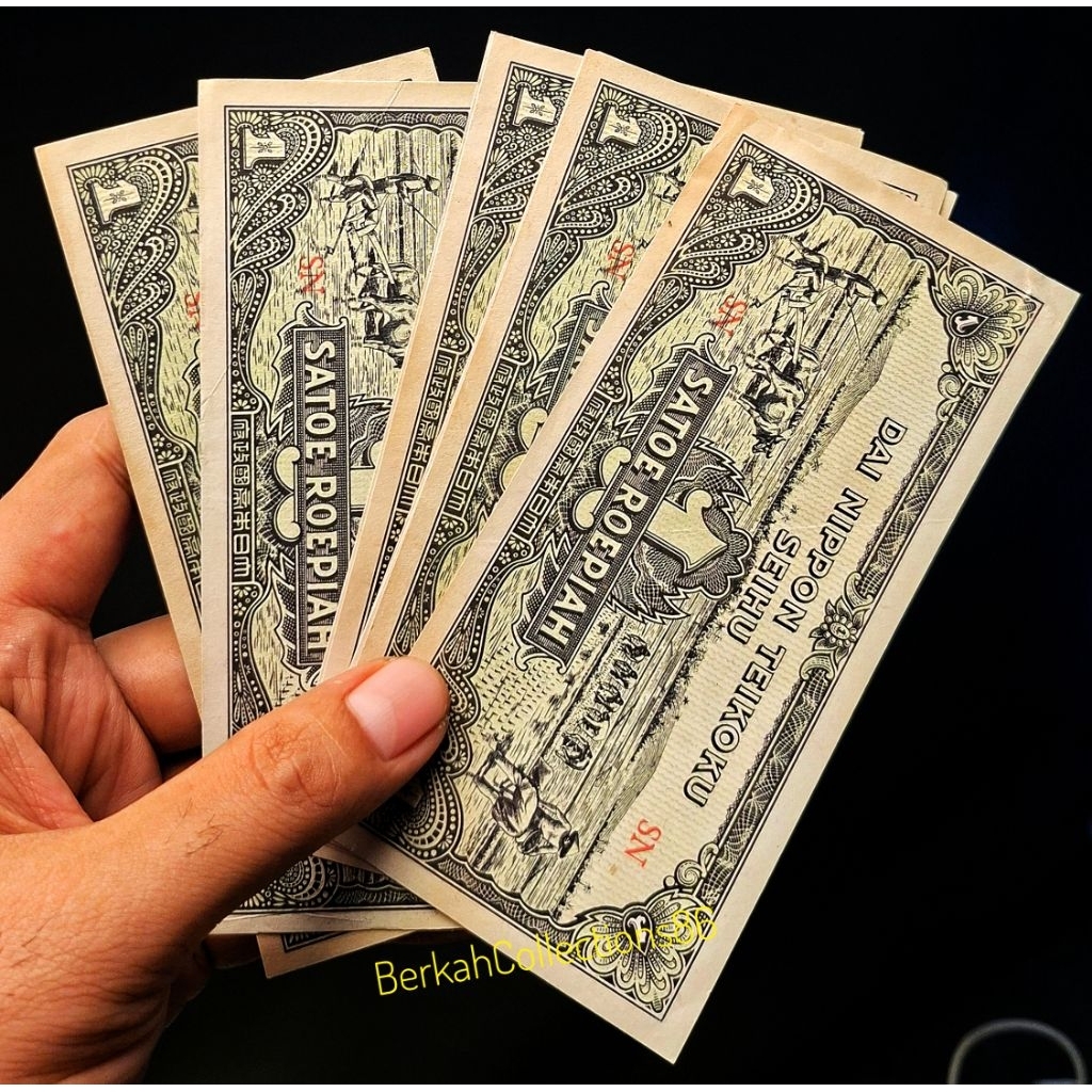 souvenir uang 1 rupiah dai nippon bagus