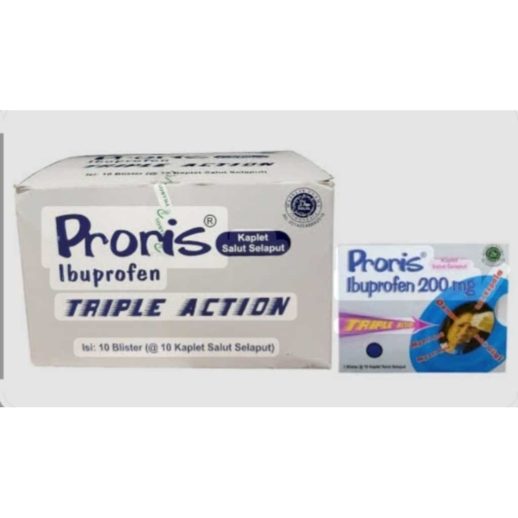 PRORIS KAPLET 200mg Box Paracetamol penurun demam
