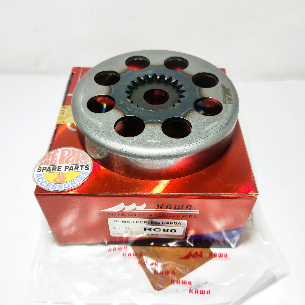 Rumah Otomatis kopling RC80 RC100 Mangkok kampas ganda Suzuki RC 100 8