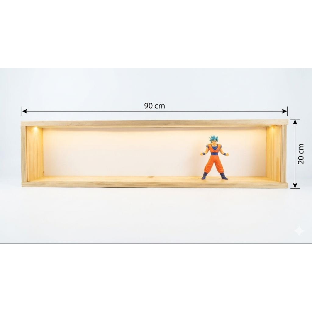 rak action figure kayu murah