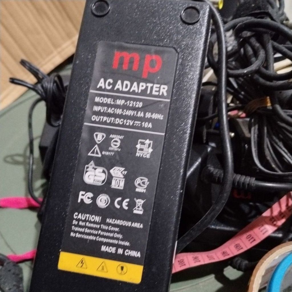 Adaptor 12V 10A MP-12120
