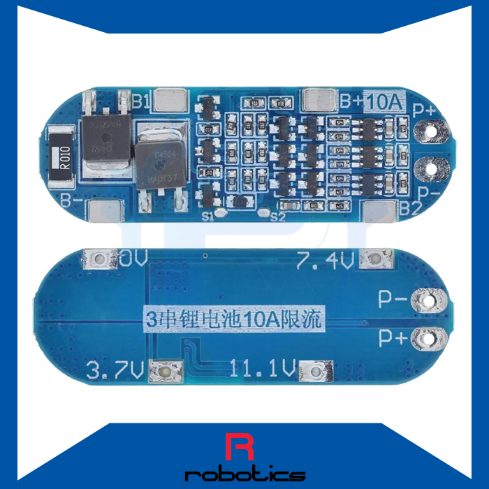 BMS 3S Modul Charger Baterai Lithium Proteksi 18650 1s 2s 3s Protection LI-ION 12.6V 10A