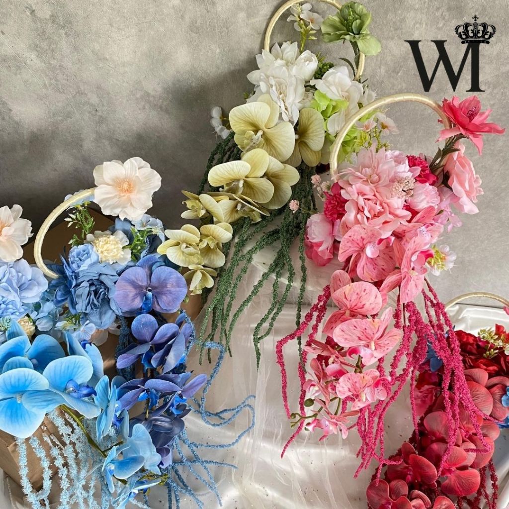 [READY Stock] Hand Bouquet Wedding Hoop Hand Bouquet Artificial Wedding Premium Hand Bouquet Lamaran
