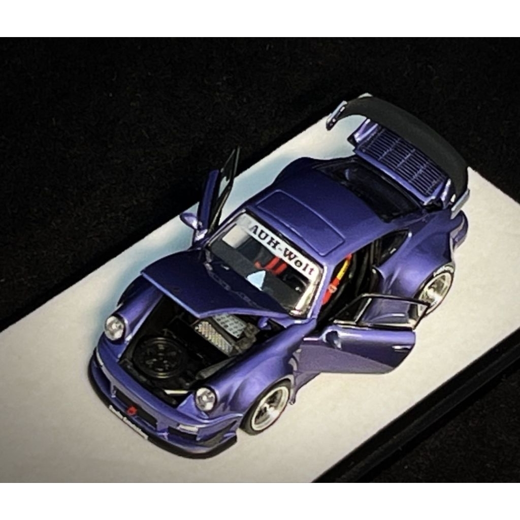 PGM Diecast Openable Skala 64 Porsche RWB Violet Purple ( 044 of 999)