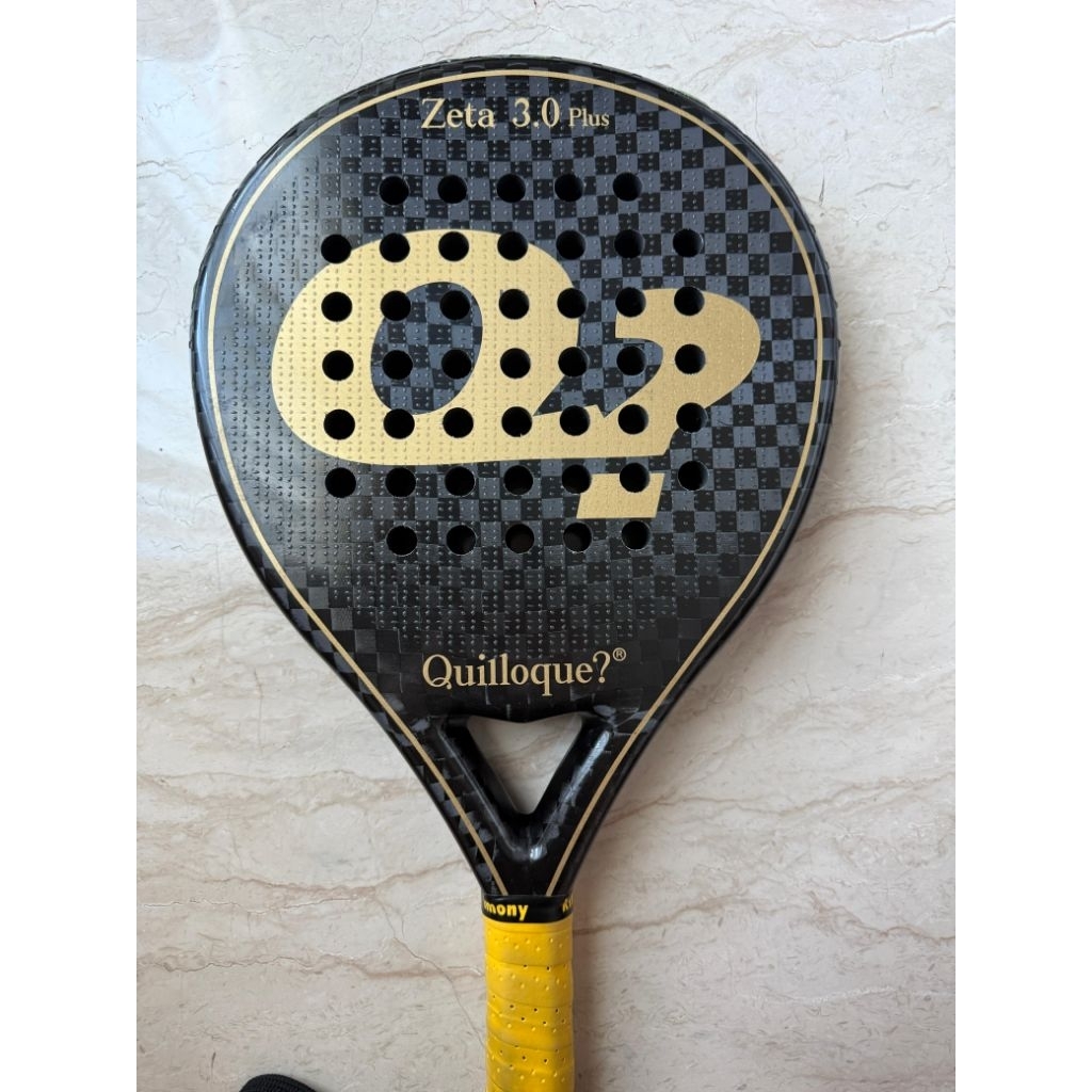 RAKET PADEL QUILLOQUE ZETA 3 PLUS BLACK ( SECOND)