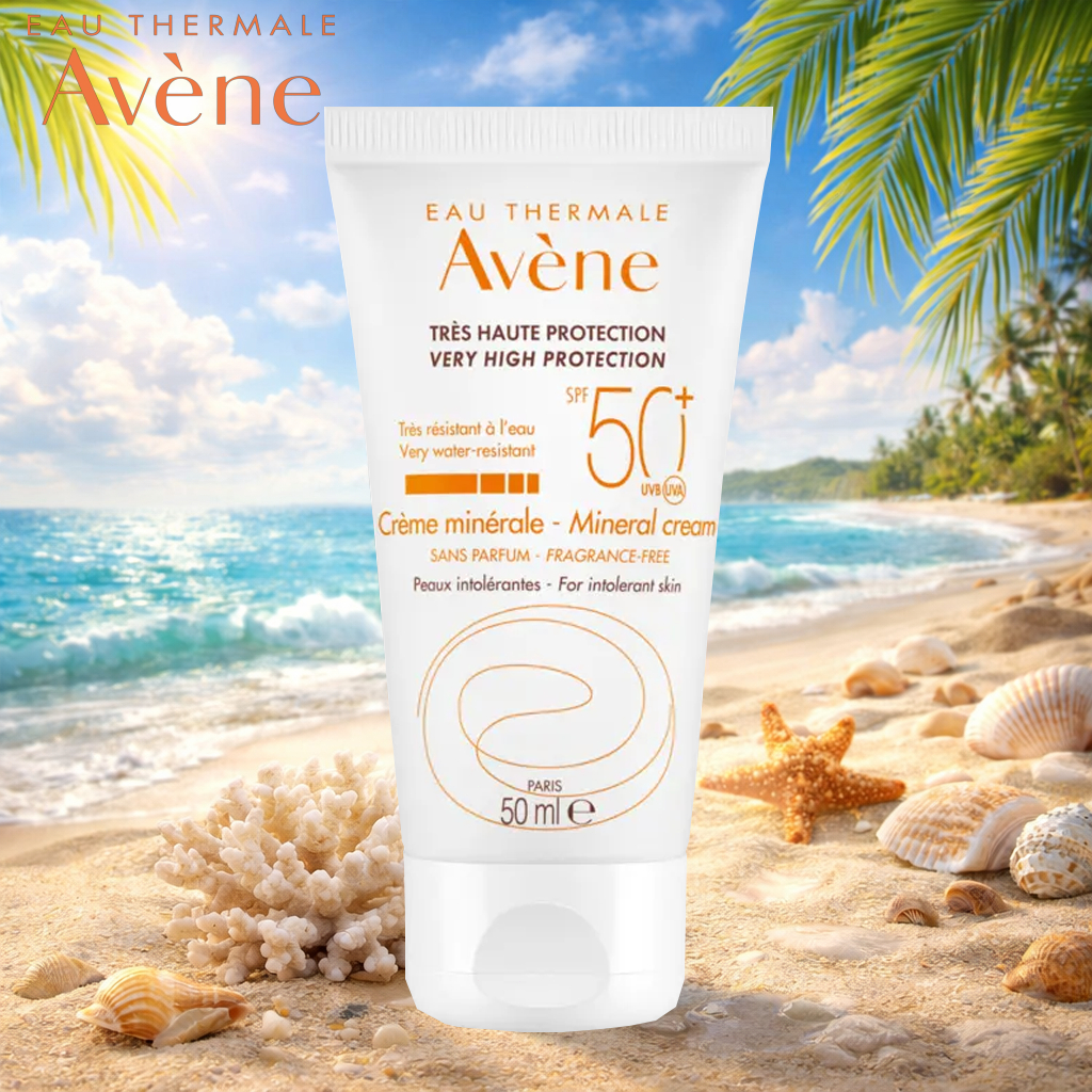 Avene Very High Protection Mineral Cream SPF 50+ 50ml / Melindungi kulit sensitif dari sinar matahar
