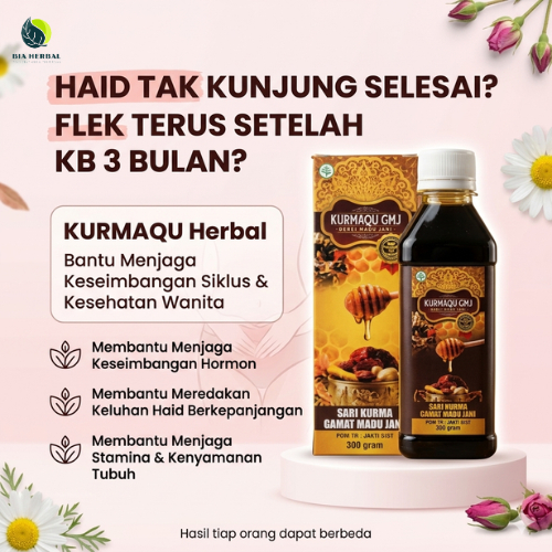 Obat Untuk Menghentikan Haid Berkepanjangan Akibat Suntik Kb 3 Bulan Secara Alami / Obat Haid / KURM