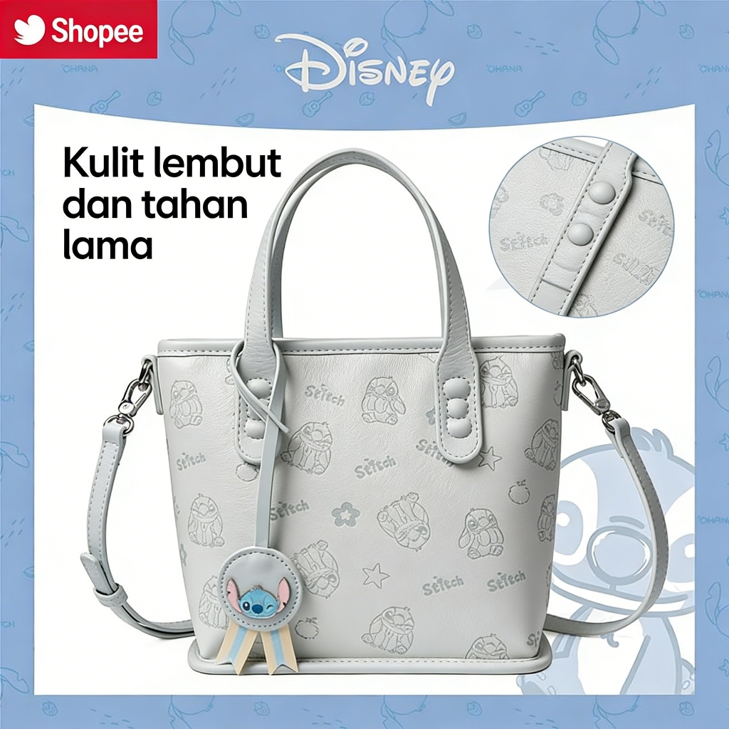 Tas Bahu Stitch Terbaru 2026 - Tas Selempang Disney Karakter Stitch Finishing Elegan