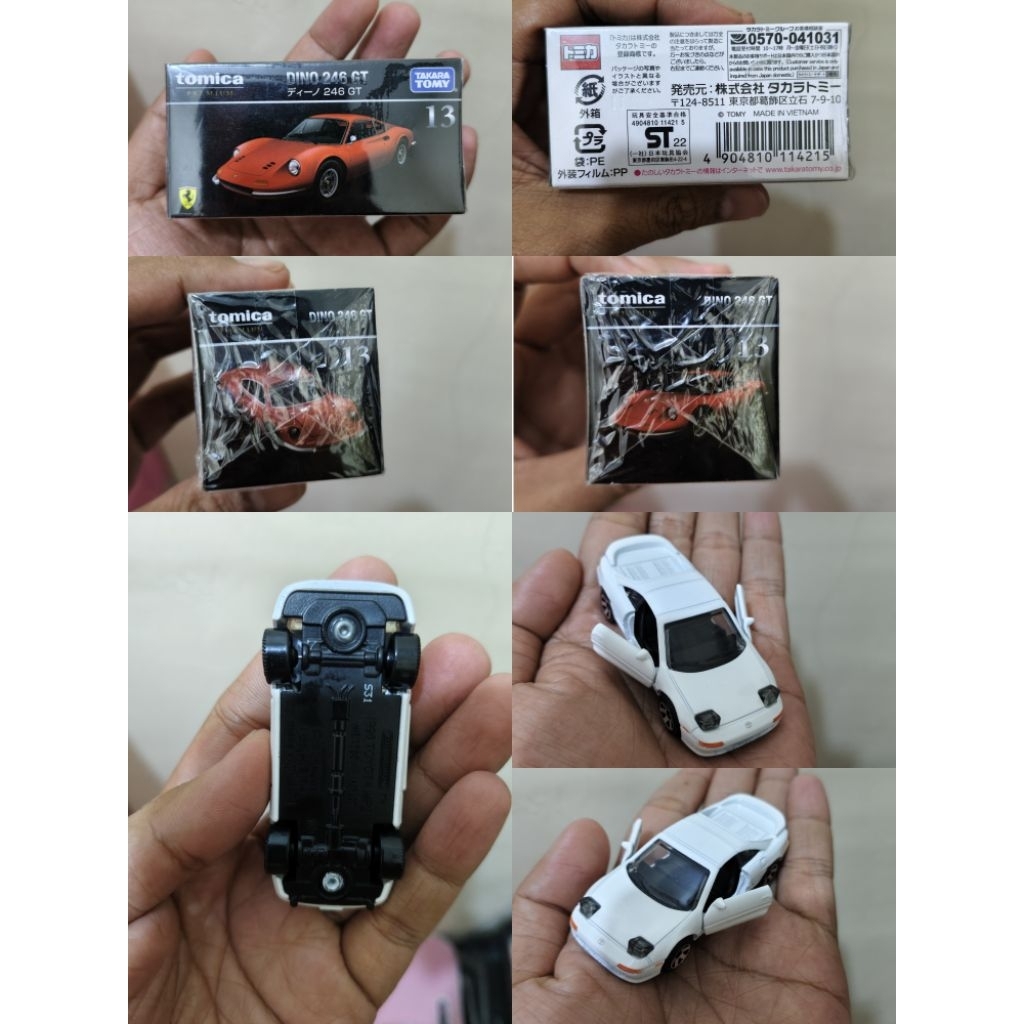 Tomica Premium ferrari & Matchbox toyota mr2 Take All