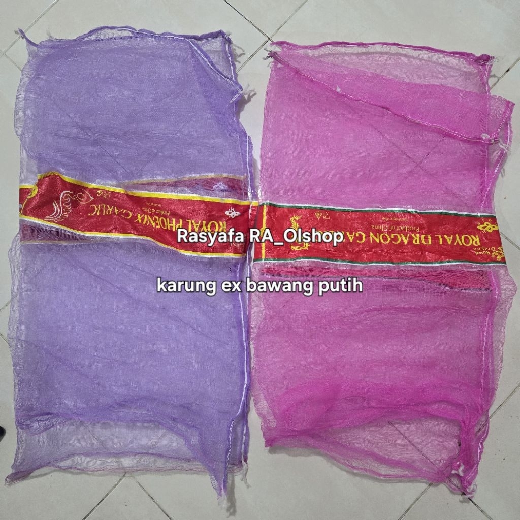 karung ex bawang putih 20kg/ karung kelengkeng