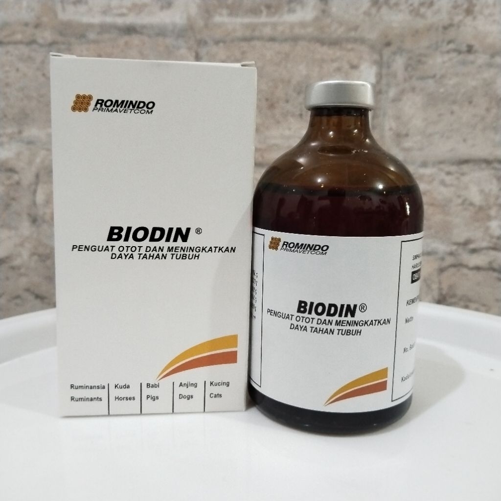 BIODIN 100ml (ATP Penguat Otot Hewan)