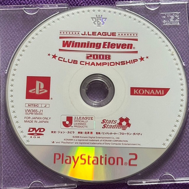 kaset ps2 ori japan j league winning eleven 2008 club