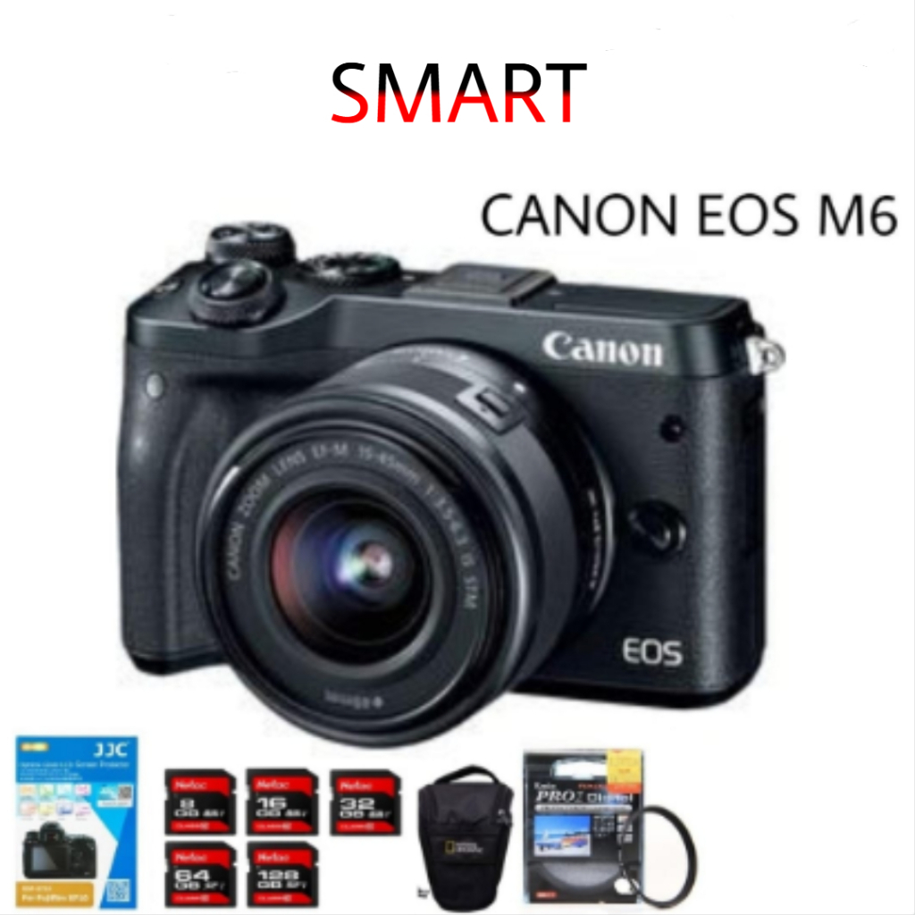 KAMERA CANON EOS M6 KIT 15-45MM MIRRORLESS CAMERA