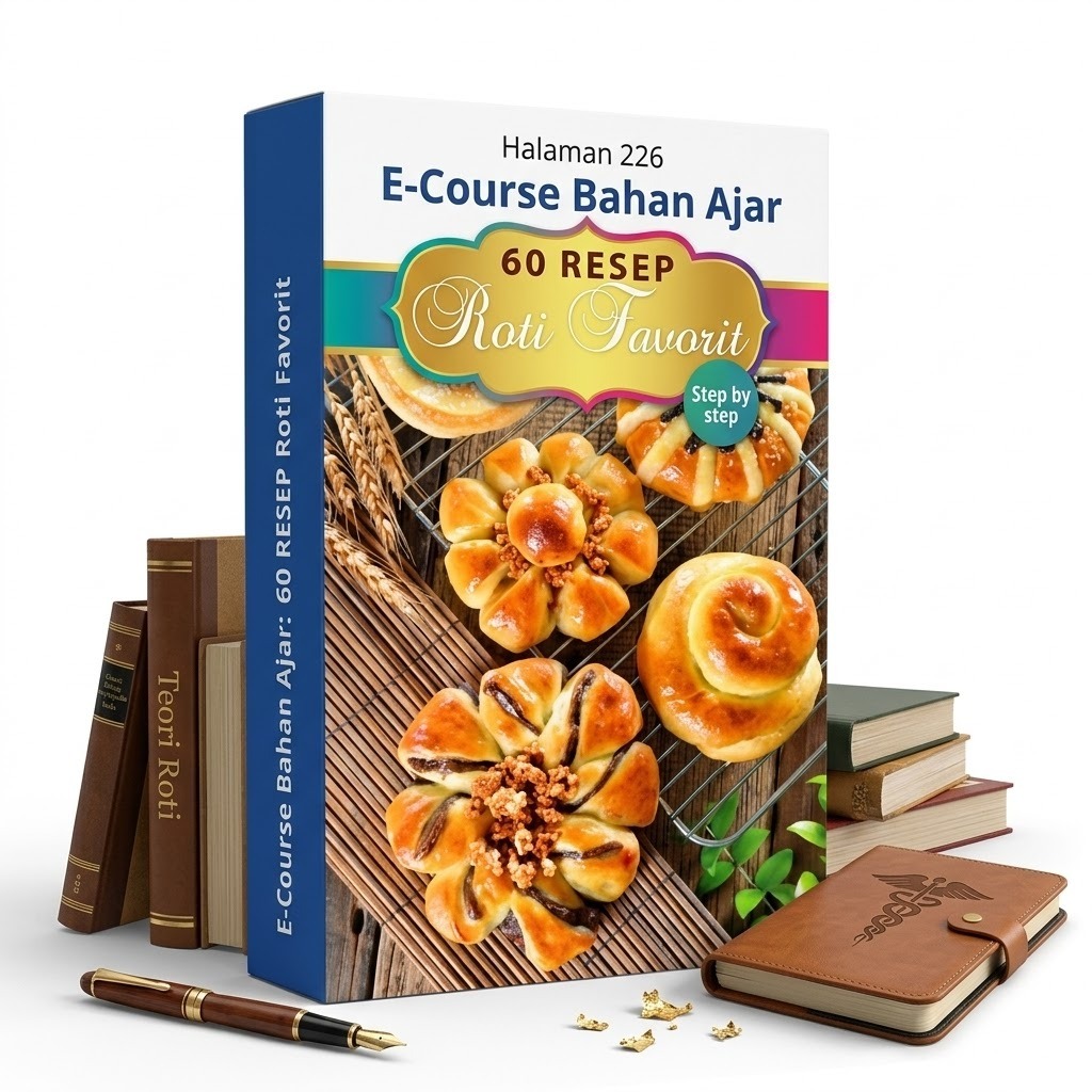 E-Course Bahan Ajar - 60 Resep Roti dari Ahli Bakery Ternama