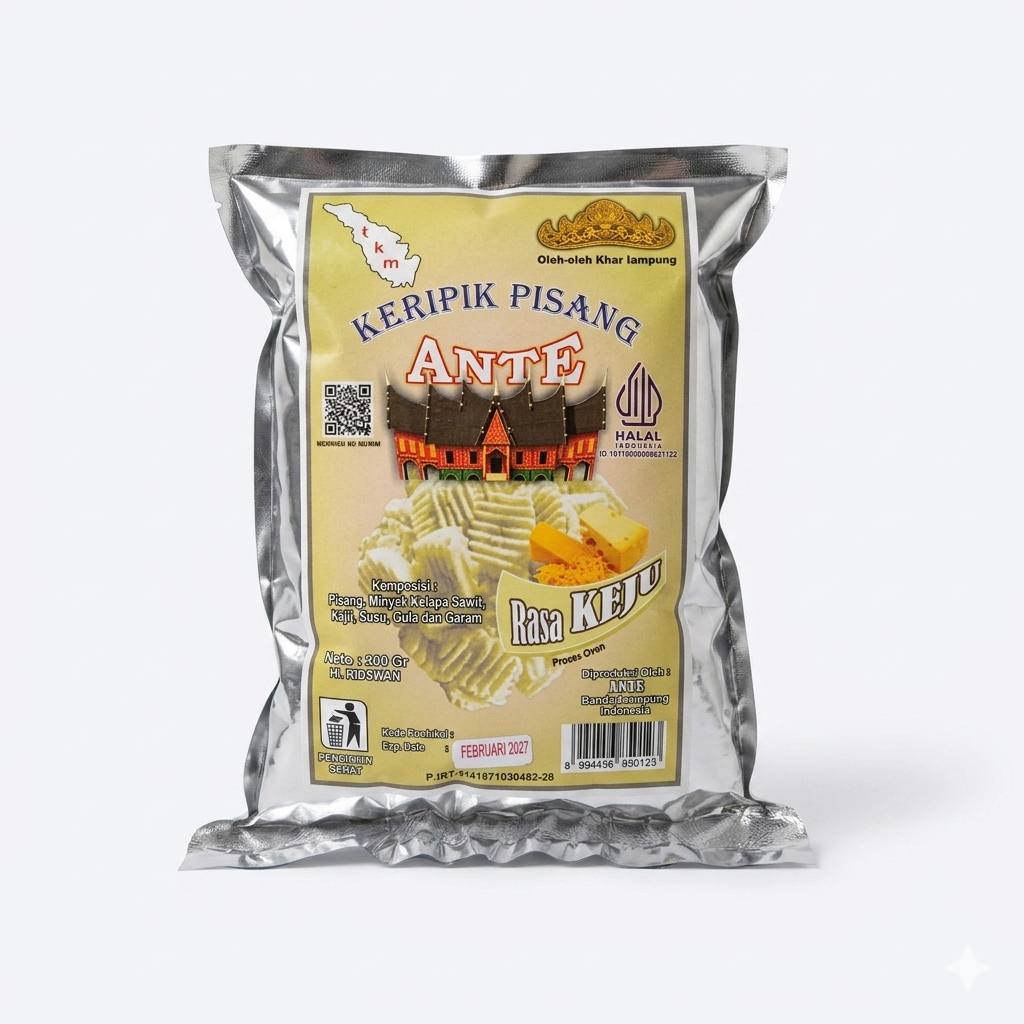 Keripik Pisang Ante Berbagai Rasa