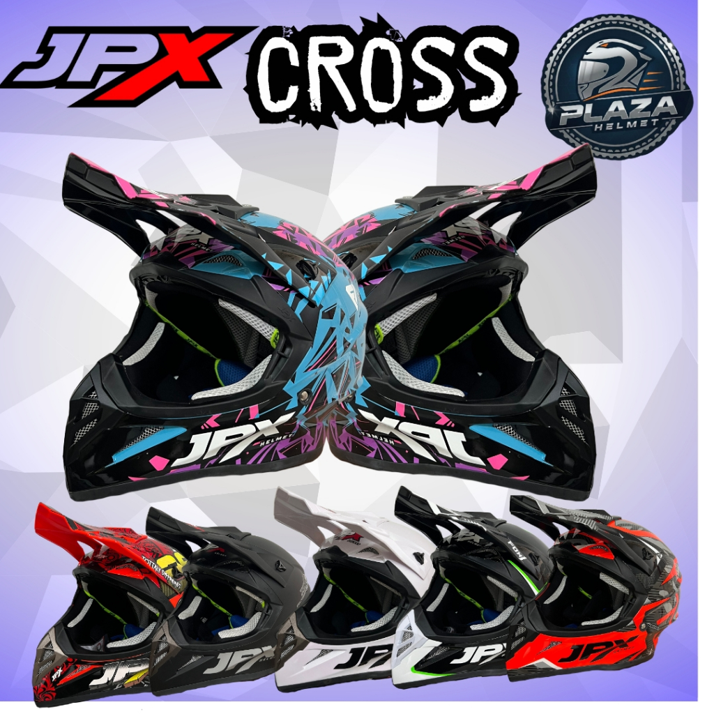 HELM JPX CROSS  FOX1 SOLID & MOTIF, HELM CROSS ORIGINAL, HELM TRABAS MOTOCROSS