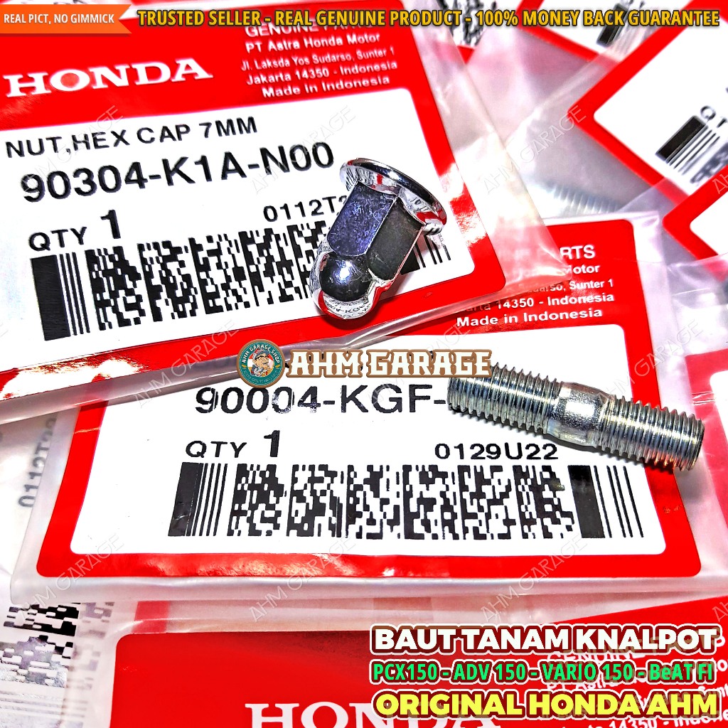 Baut Knalpot Vario 150 eSP K59 2015 2018 Drat M7 11 Mur Knalpot New Vario 150 K59J 2018 2022 Origina