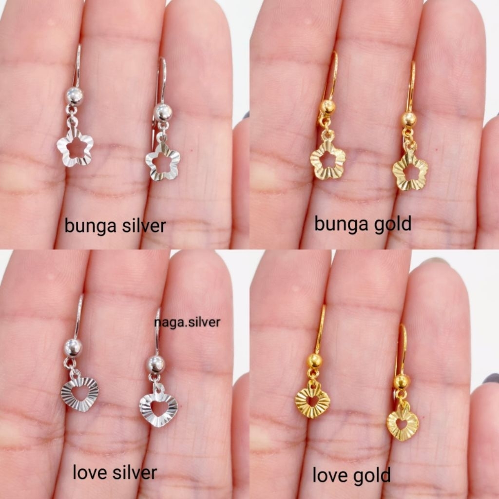 Anting Kait Anak Perak Asli