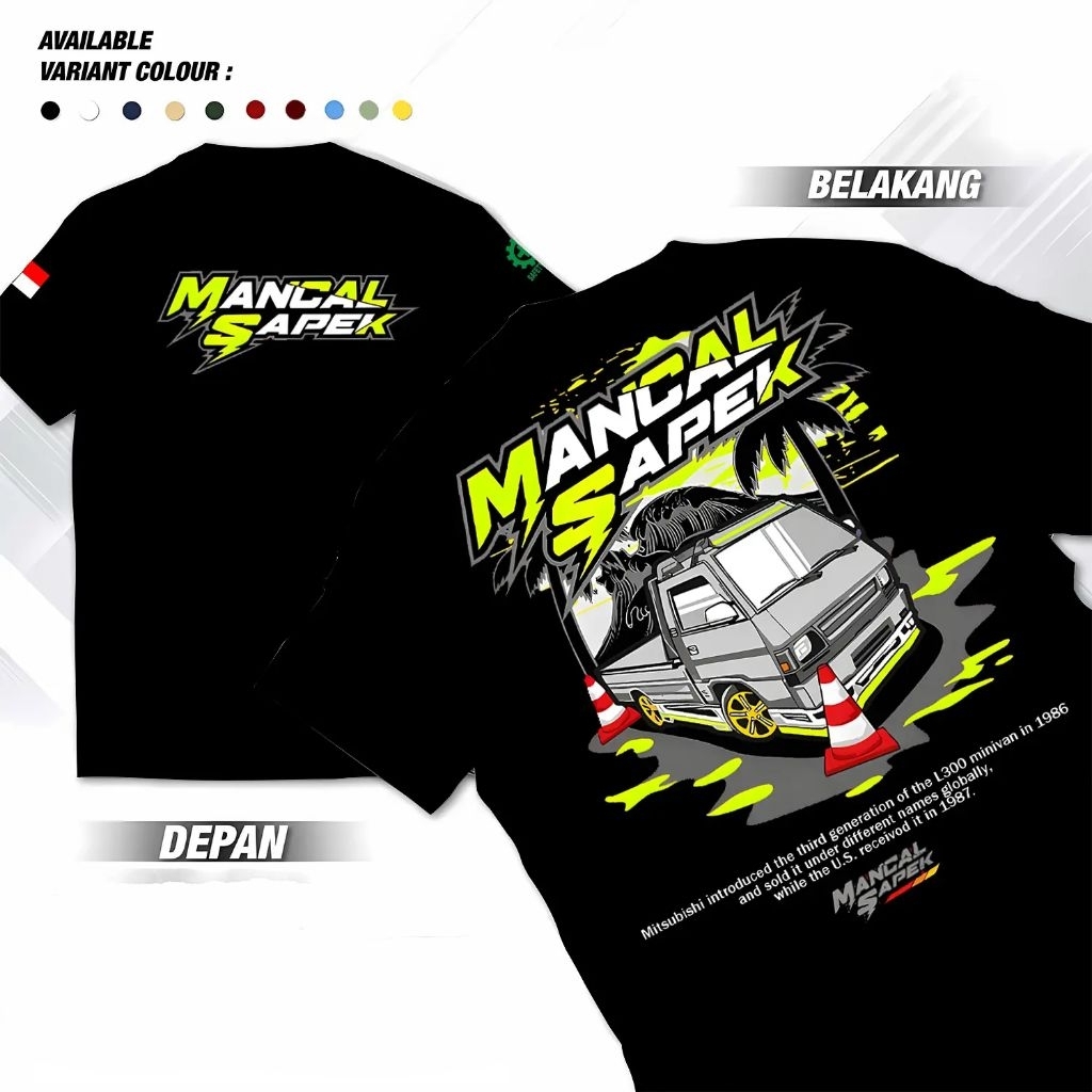 Kaos Mancal Sapek L300 / Baju Distro Mancal Sapek L300 Kaos Distro Pria Dan Wanita / Kaos Sopir Manc