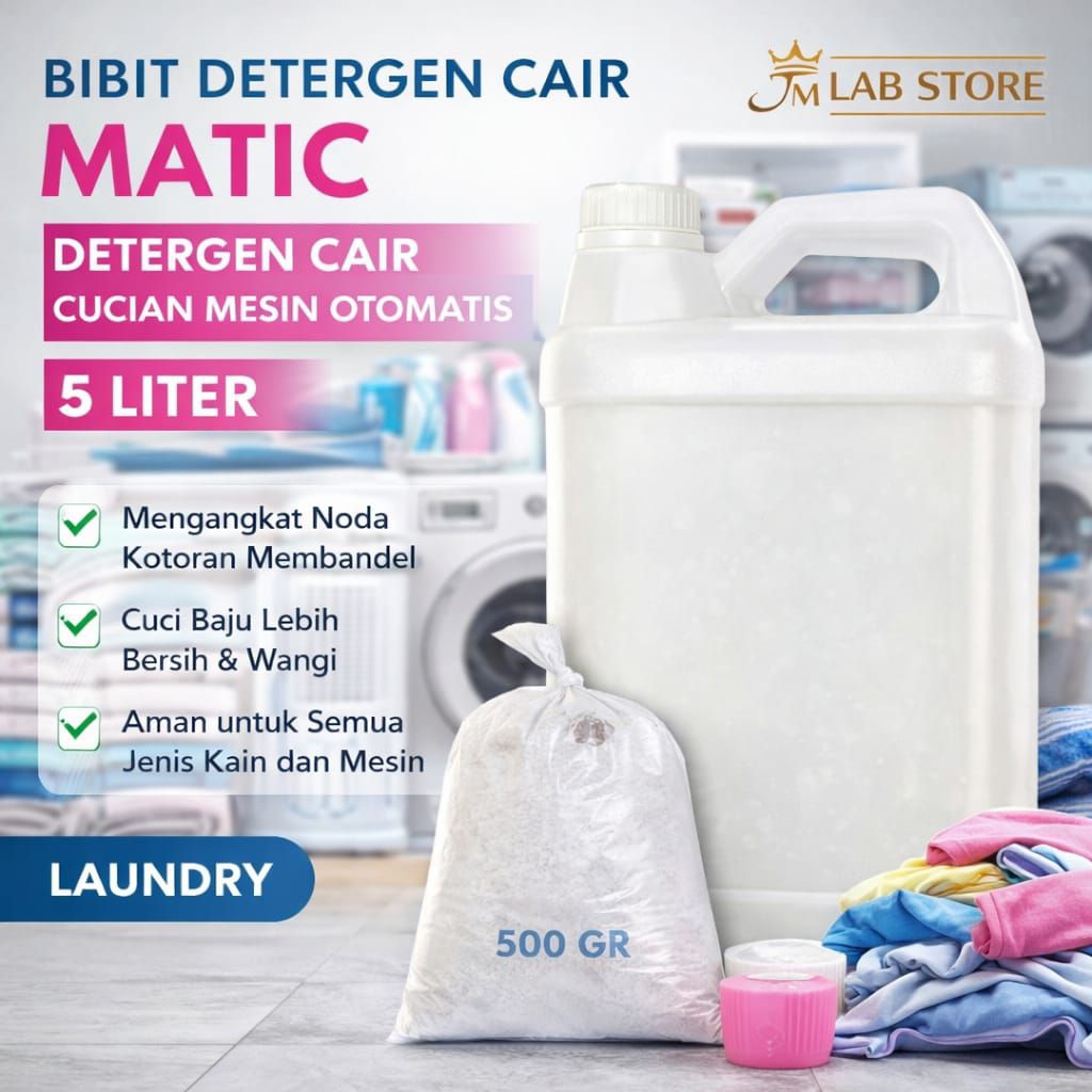 Biang Detergen Cair / Detergen Cair 5L / Bibit Deterjen Cair / Detergen Laundry / Detergen Cair Mati