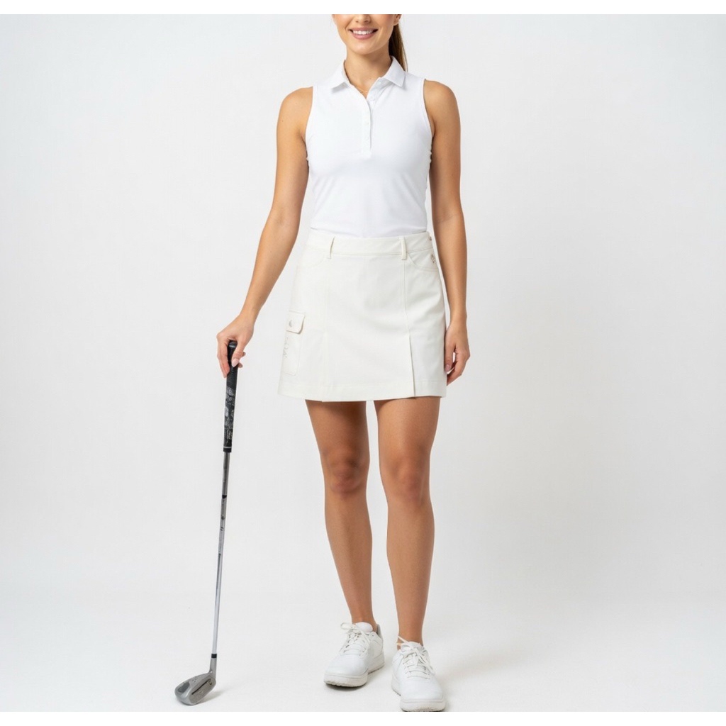 Rok Golf Tennis JDX White  Celana  Pendek Olahraga Tennis Golf Wanita Original Second Preloved