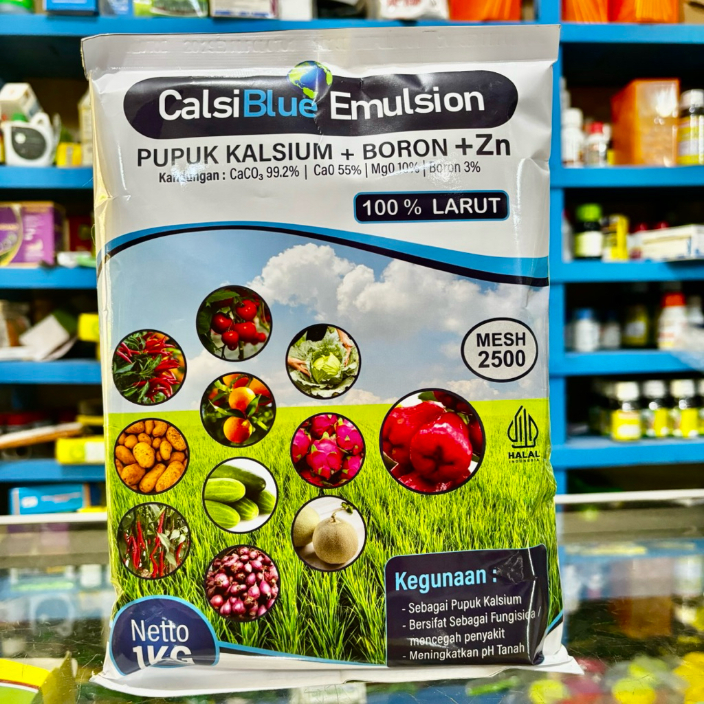 CALSIBLUE EMULSION Kemasan 1 Kg - Pupuk Calsium Boron Zn Berkualtas Tinggi