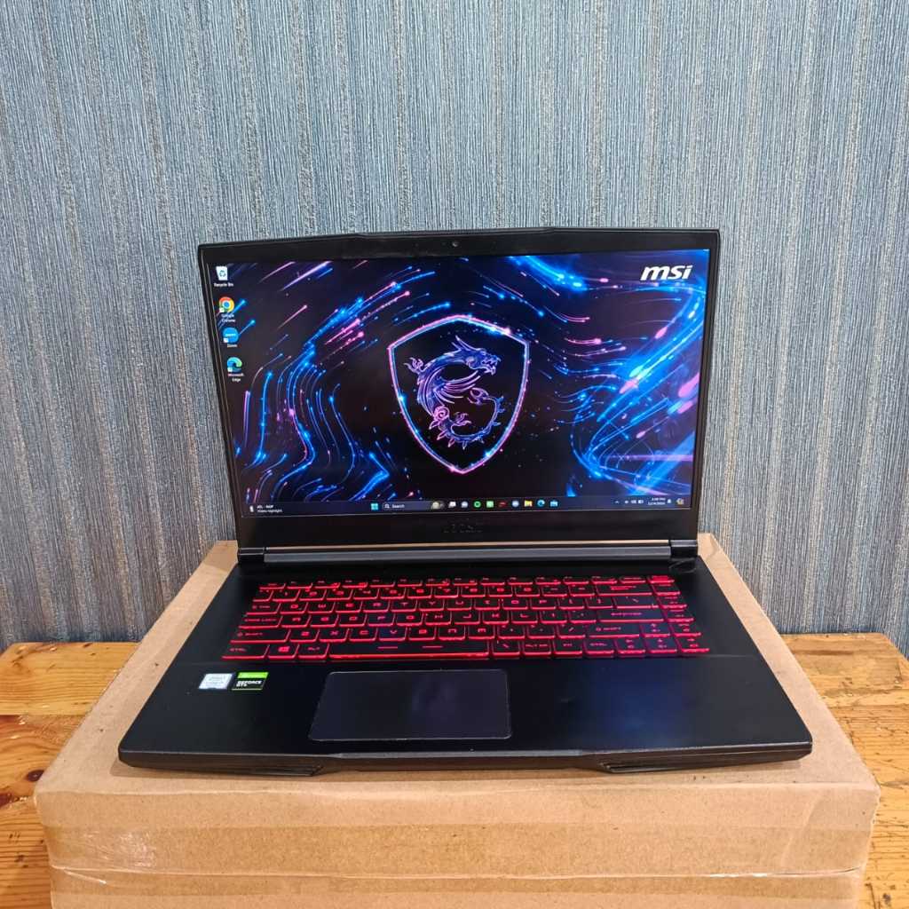 Laptop MSI GF63 Thin 9RCX, Intel Core I7- 9750H, Gen 9Th, ##DualVga: - Nvidia GeForce GTX 1050Ti 4Gb