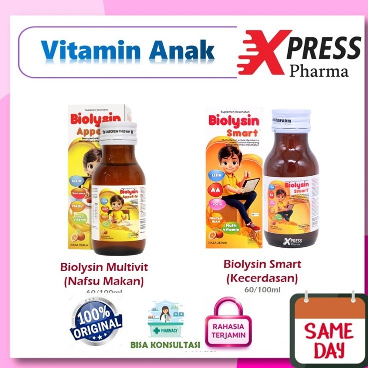 XPRESS  Biolysin smart / appetite multivitamin / veggie fruit Biolisin Biolisyn