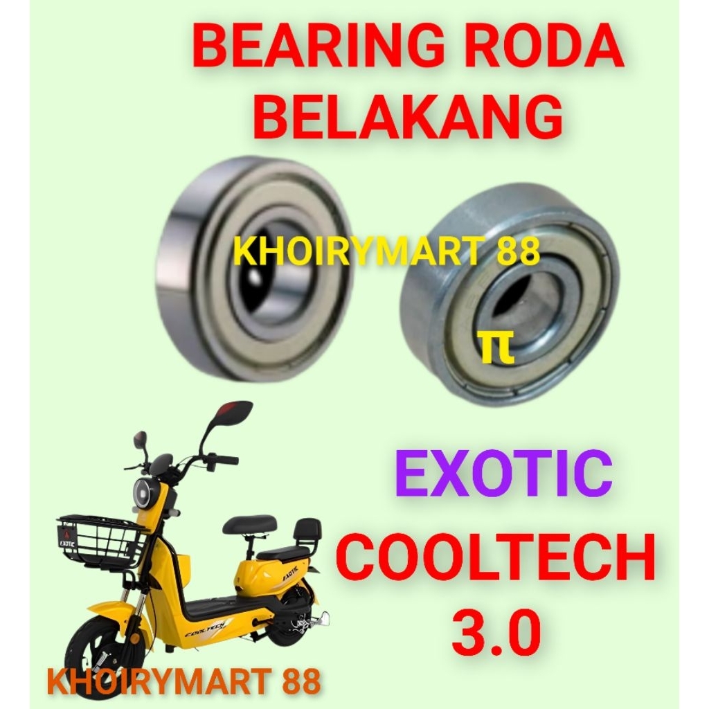 bearing roda belakang exotic cooltech 3.0 laker klahar roda dinamo belakang exotic cooltech 3.0