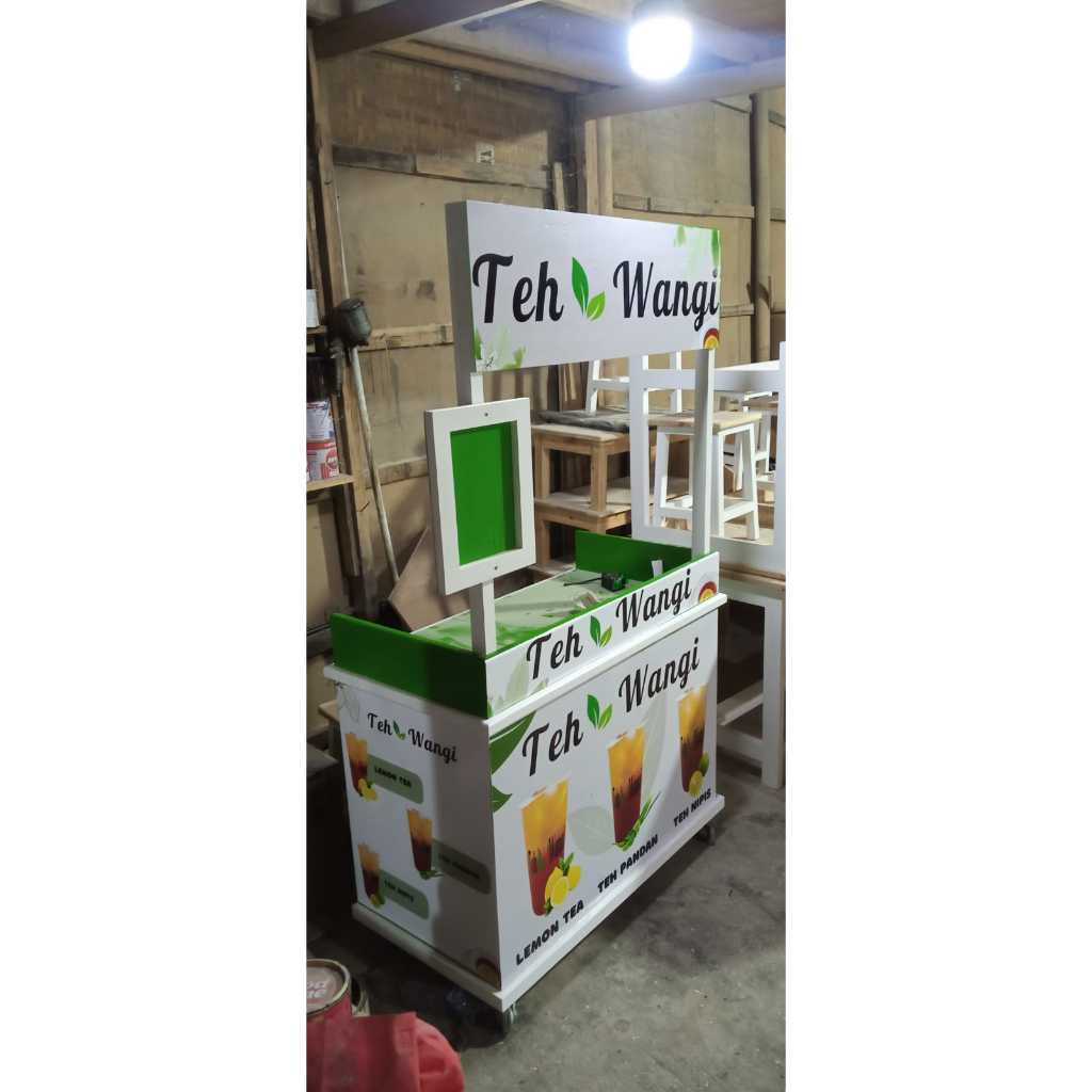 Booth Minuman / Meja Jualan Custom (Second - Siap Pakai)