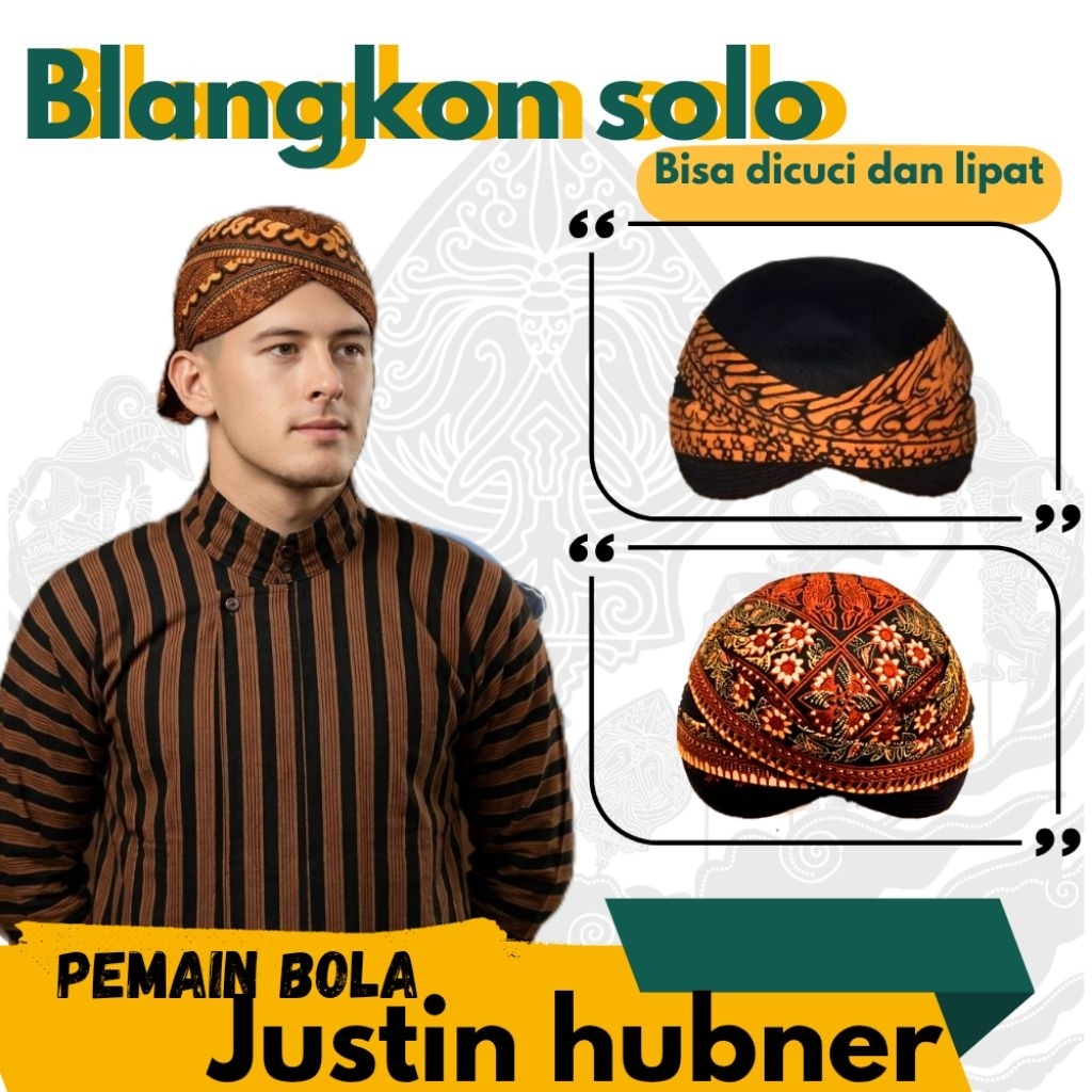 BLANGKON Alusan solo perbawan - Bisa dilipat dan dicuci - Untuk anak anak dan dewasa - Terlaris