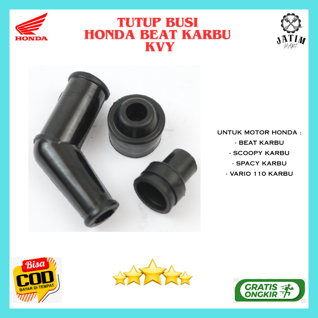 Tutup Busi Beat Karbu ori / cangklong busi beat carbu / Cop Busi Honda Vario Asli Bawaan Motor - KVY
