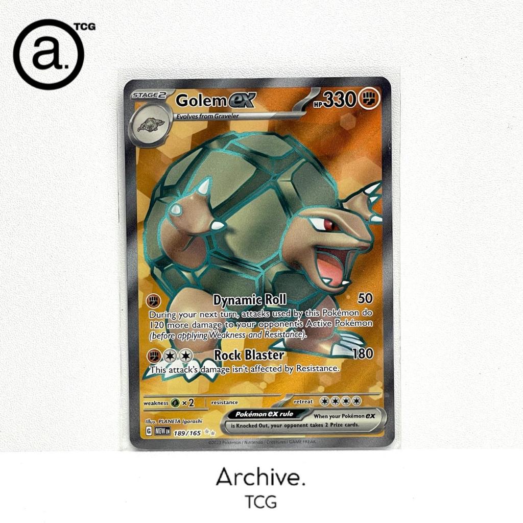 Golem ex SR (189/165) Pokemon English ~ Pokemon 151 (MEW)