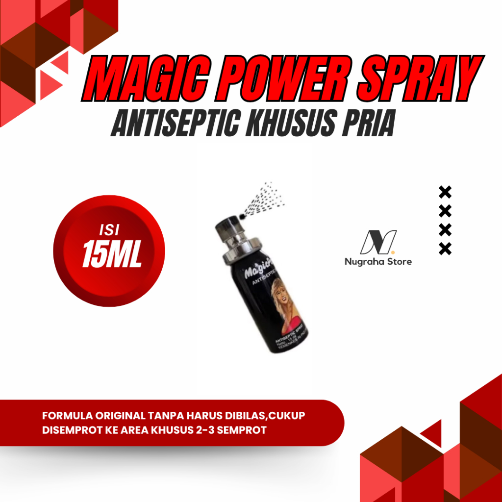 Magic Power Spray Antiseptic Tissue Spray Magic Original Tahan Lama Kualitas Terbaik