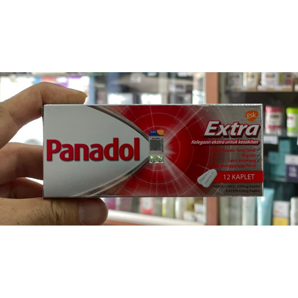 PANADOL EXTRA 12 Kaplet malaysia  sakit mengganggu perut