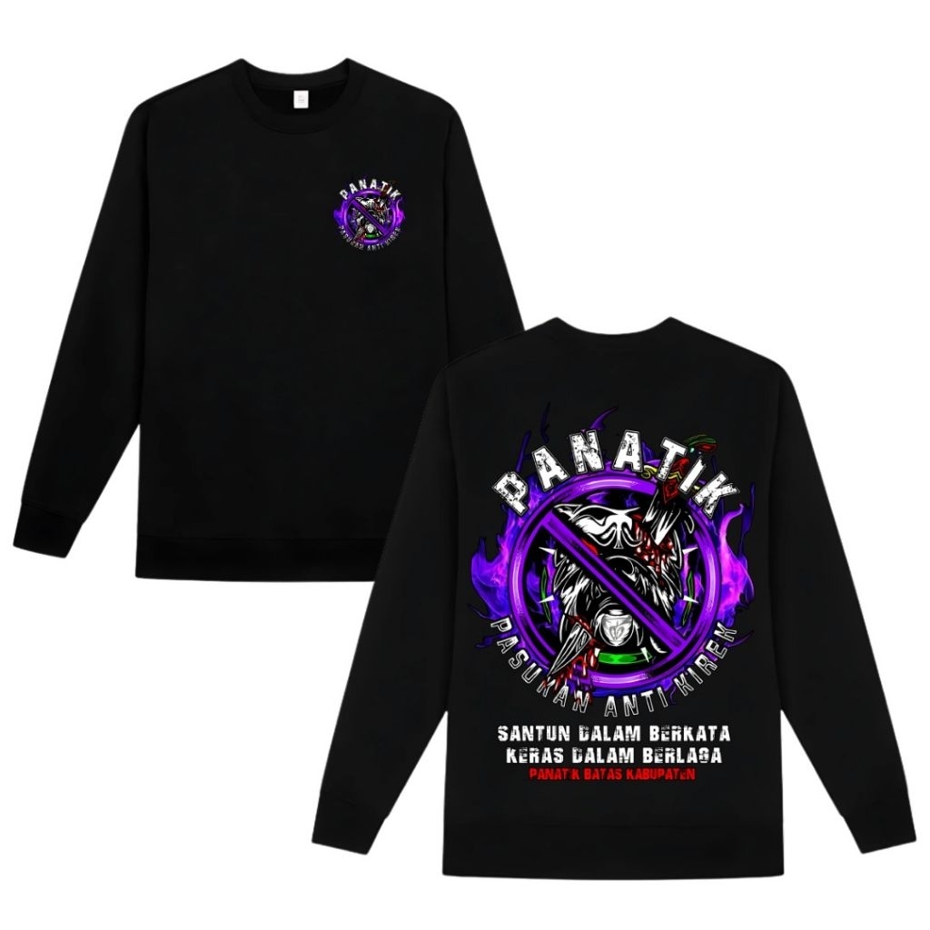 Promo Kaos Longsleeve  PANATIK Batas Kabupaten - Pasukan Anti kirek Pria Wanita Cotton Combed  Tebal