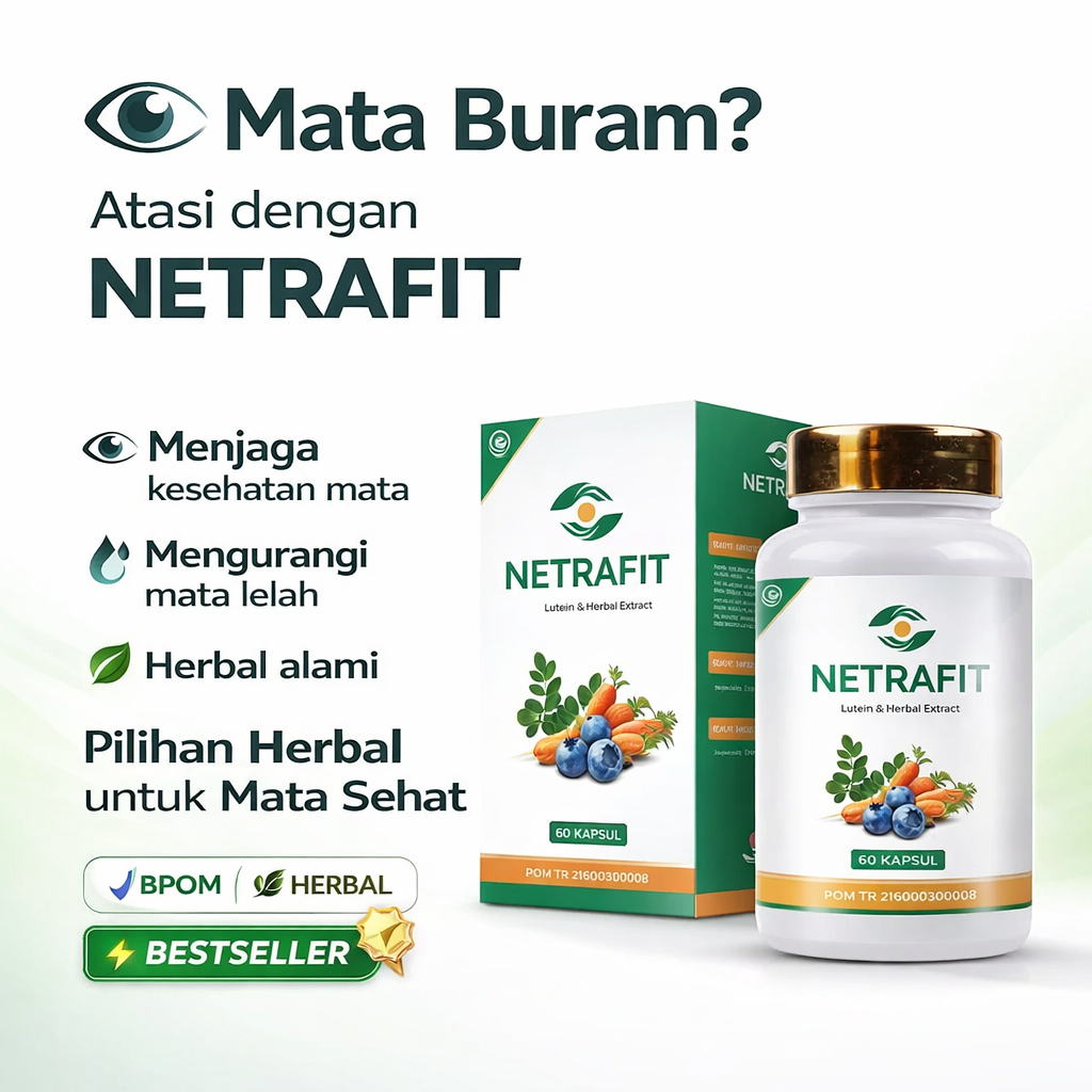 Kapsul herbal Netrafit Obat kapsul Mata Katarak | Mata Rabun