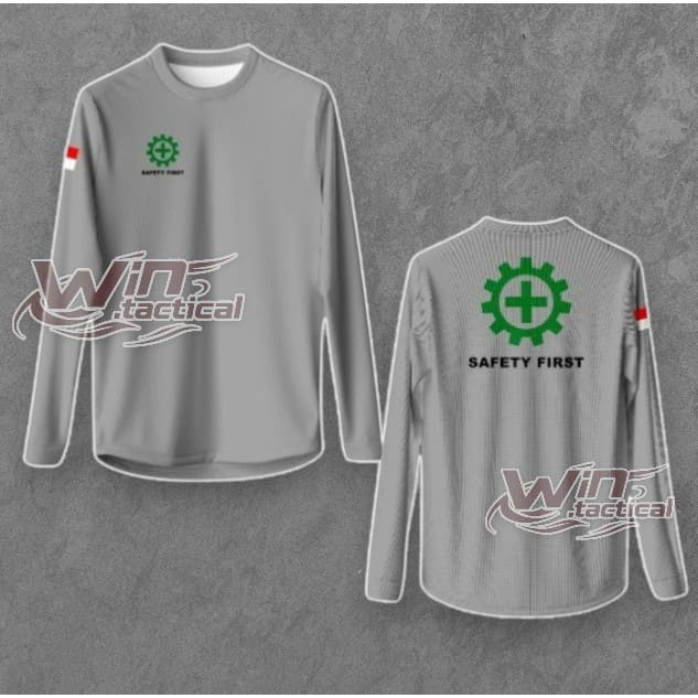 Kaos Jersey Safety Fullprinting / Kaos Safety Fullprint / Safety Lengan Panjang