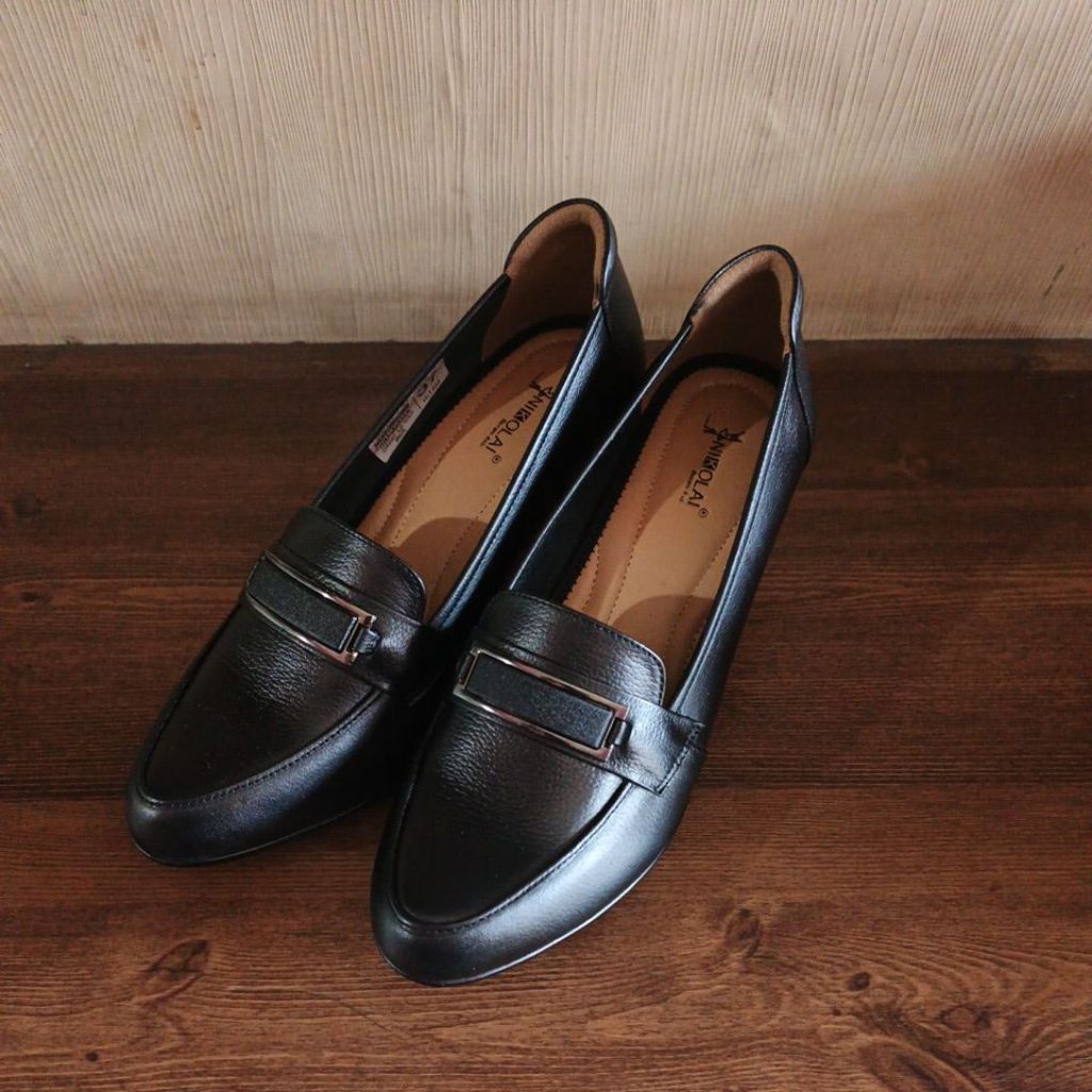 Sepatu wanita hak 5cm - ZF008 by nikolai warna hitam