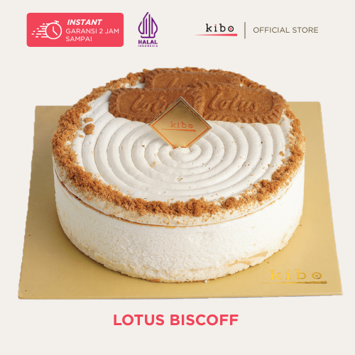 KIBO Lotus Biscoff Cheese cake - Kue Ulang Tahun