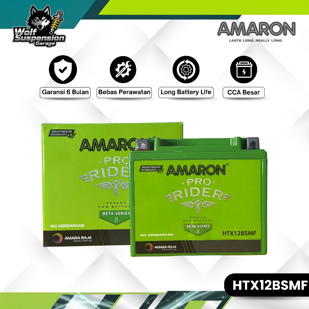 Amaron Aki Triumph Scambler / Bonneville HTX12 12V / 10Ah Aki Kering